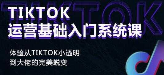 《Tiktok运营基础入门系统课》从tiktok小白到大佬的完美蜕变-副业网