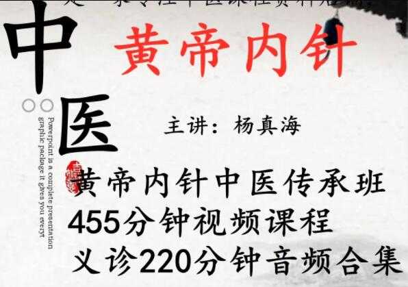 杨真海《黄帝内针》培训课程视频教学-副业网