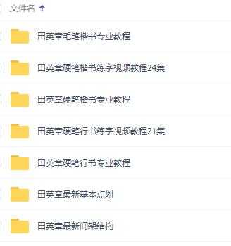 田英章书法视频，田英章硬笔(楷书+行书)专业教程书法讲座-副业网