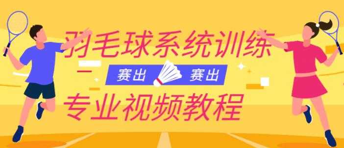 羽毛球教学视频《羽毛球系统训练专业视频教程》-副业网