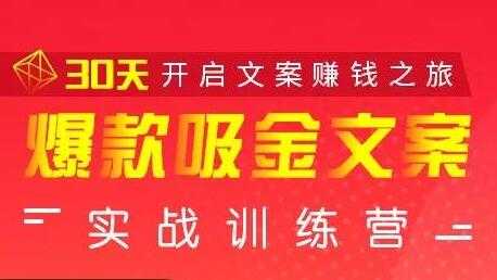 安顿文案写作《爆款吸金文案》实战训练营，30天开启文案赚钱之旅-副业网