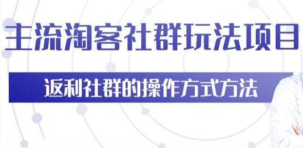 主流淘宝客社群玩法项目，返利社群玩法技巧-副业网