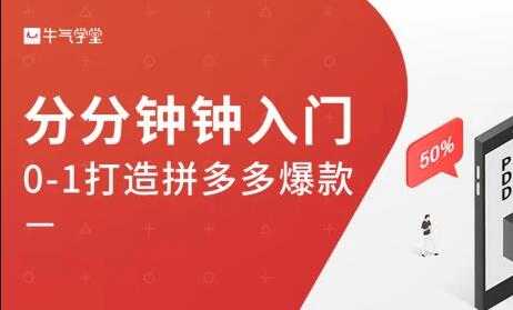牛气学堂《拼多多实战运营指南》培训课程-副业网