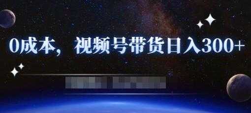 《零基础视频号带货赚钱项目》0成本0门槛轻松日入300+-副业网