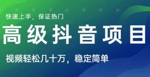 高级抖音项目，视频轻松几十万播放，稳定简单，快速上手，保证热门-副业网