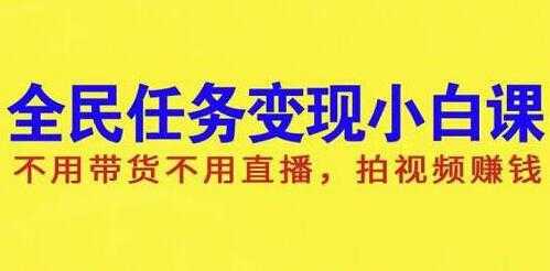 抖音全民任务变现项目,不用带货不用直播,拍视频就能赚钱-副业网