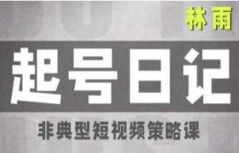 林雨《抖音起号日记1.0》非典型短视频策略课-副业网