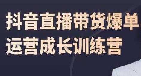 飞樊《抖音直播带货爆单》运营成长训练营-副业网