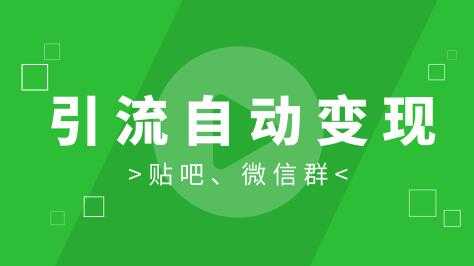 胜子《引流自动变现》特训营：微信群引流1.0和新手贴吧引流1.0【视频课程】-副业网