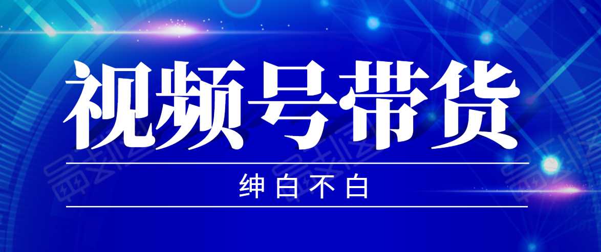 视频号带货红利项目，完整的从上手到出单的教程，单个账号稳定在300元左右-副业网