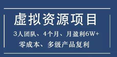 暴疯团队虚拟资源项目，3人团队，4个月，月盈利6W+，高客单价、多产品复利-副业网