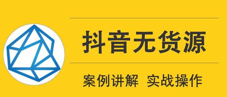 顽石电商抖音无货源实战教程，低投入高回报短视频变现-副业网