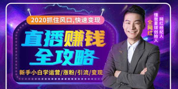 2020互联网最强劲的赚钱方式，直播赚钱全攻略，普通人也能直播变现，月入10万+-副业网