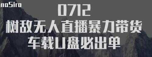 树敌‮习研‬社抖音无人直播暴力带货车载U盘必出单，单号单日产出300纯利润-副业网