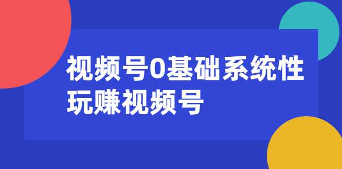视频号0基础系统性玩赚视频号内容运营+引流+快速变现（20节课）-副业网
