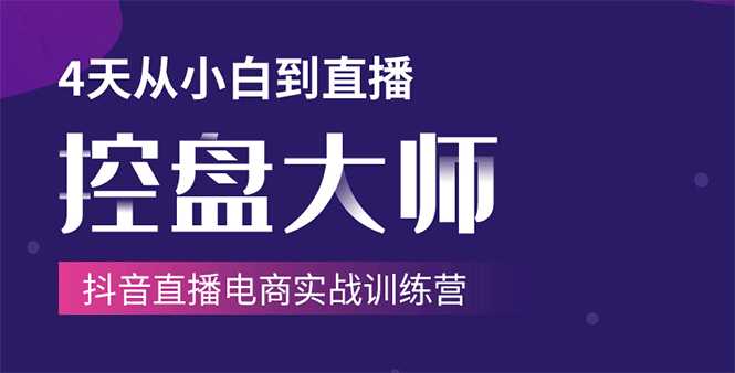单场直播破百万-技法大揭秘，4天-抖音直播电商实战训练营-副业网
