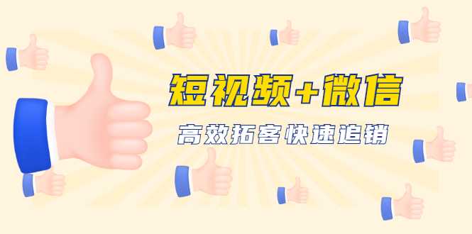 短视频+微信 高效拓客快速追销，科学养号获取百万播放量轻松变现-副业网
