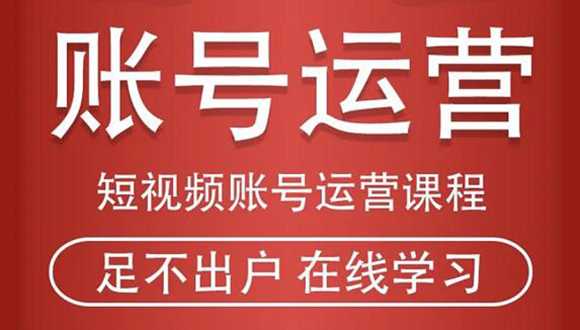 短视频账号运营课程：从话术到短视频运营再到直播带货全流程，新人快速入门-副业网