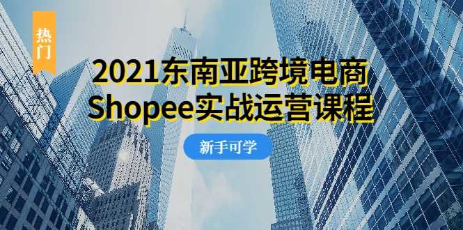 2021东南亚跨境电商Shopee实战运营课程，0基础、0经验、0投资的副业项目-副业网