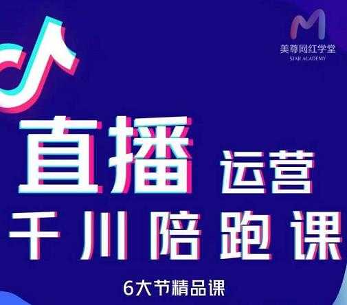 美尊-抖音直播运营千川系统课：直播​运营规划、起号、主播培养、千川投放等-副业网