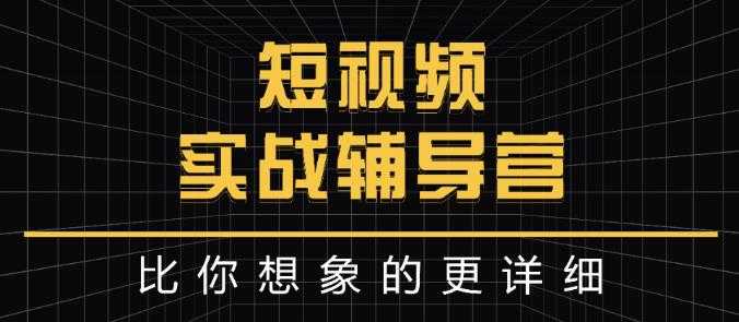 达人队长:短视频实战辅导营，比你想象的更详细-副业网