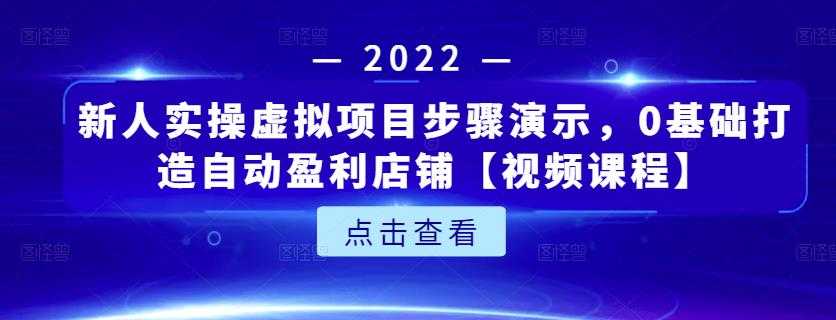 新人实操虚拟项目步骤演示，0基础打造自动盈利店铺【视频课程】-副业网