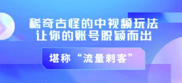不讲李·稀奇古怪的冷门中视频冷门玩法，让你的账号脱颖而出，成为流量刺客！（图文+视频）-副业网