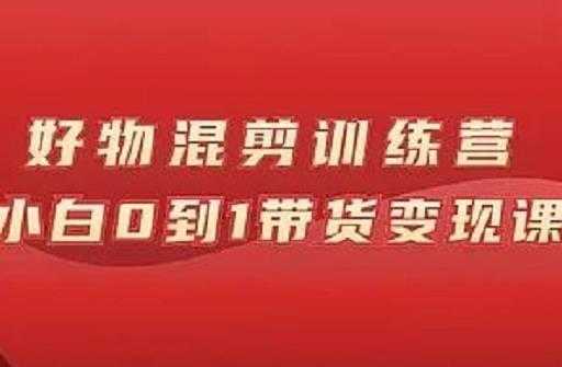 万三好物混剪训练营：小白0到1带货变现课-副业网