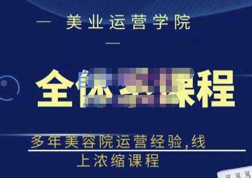 郑芳老师·网红美容院全套营销落地课程，多年美容院运营经验，线上浓缩课程-副业网
