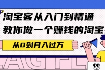 淘宝客从入门到精通，教你做一个赚钱的淘宝客，从0到月入过万-副业网