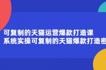 可复制的天猫运营爆款打造课，系统实操可复制的天猫爆款打造密码-副业网