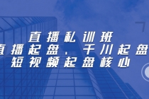 直播私训班：直播起盘、千川起盘、短视频起盘核心-副业网