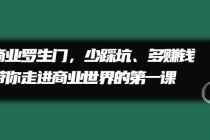 商业罗生门，少踩坑、多赚钱带你走进商业世界的第一课-副业网