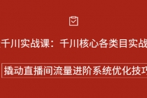 巨量千川实战课：千川核心各类目实战打法，撬动直播间流量进阶系统优化技巧-副业网