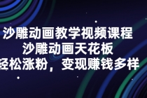 沙雕动画教学视频课程，沙雕动画天花板，轻松涨粉，变现赚钱多样-副业网