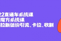 2022直通车系统课+引力魔方系统课，精准拉新低价引流、卡位、收割-副业网