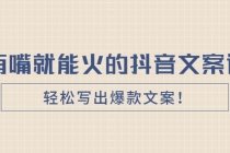 《有嘴就能火的抖音文案课》轻松写出爆款文案！-副业网