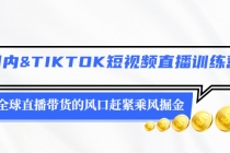 国内&TIKTOK短视频直播训练营，全球直播带货的风口赶紧乘风掘金-副业网