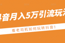 某公众号付费文章：抖音月入5万引流玩法，看看老司机如何玩转抖音-副业网