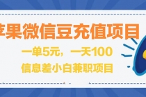 闲鱼淘宝卖苹果微信豆充值项目,一单利润5元 !-副业网
