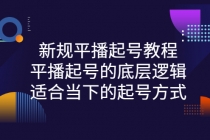 新规平播起号教程：平播起号的底层逻辑，适合当下的起号方式-副业网