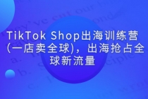 TikTok Shop出海训练营（一店卖全球)，出海抢占全球新流量-副业网