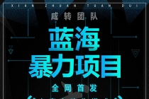 蓝海暴力躺赚项目：无需发圈无需引流无需售后，每单赚50-500（教程+线报群)-副业网