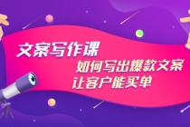 文案写作课：如何写出爆款文案，让客户能买单，价值1999元-副业网