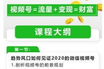 玩转微信视频号赚钱：小白变大咖 涨粉百万 实现快速变现1000万的现金流-副业网