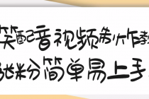 1200万粉丝博主亲授：搞笑配音视频制作，简单易上手，亲测10天2W+粉丝-副业网