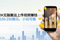 TIKTOK无脑搬运上传视频赚钱，日入150-250美元，小白可做-副业网