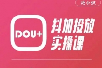 泛小识精品课系列：抖加投放实操课，干货慢慢，新手必学-副业网