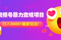 外面收费699的视频号暴力变现项目，日入5000+，简单易操作当天见效果-副业网