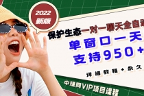 最新版保护生态一对一聊天全自动挂机 单窗一天20+支持950+平台-副业网
